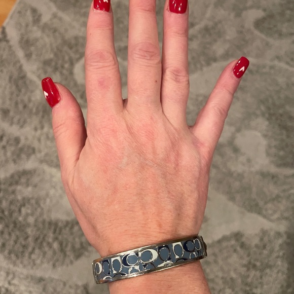 Coach bangle bracelet. Signature C. Three different blue colors. - Picture 7 of 11